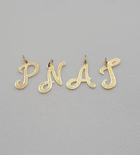 Load image into Gallery viewer, Curve Letter Pendant