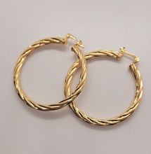 Load image into Gallery viewer, Elise Twisted Hoops