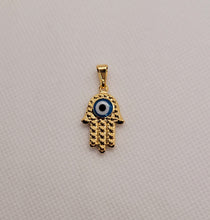Load image into Gallery viewer, Hamsa Blue Eye Pendant