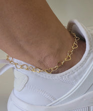 Load image into Gallery viewer, Liv Heart Link Anklet