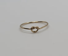 Load image into Gallery viewer, Ruby Heart Knot Stacking Ring