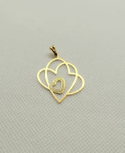 Load image into Gallery viewer, Triple Heart Pendant