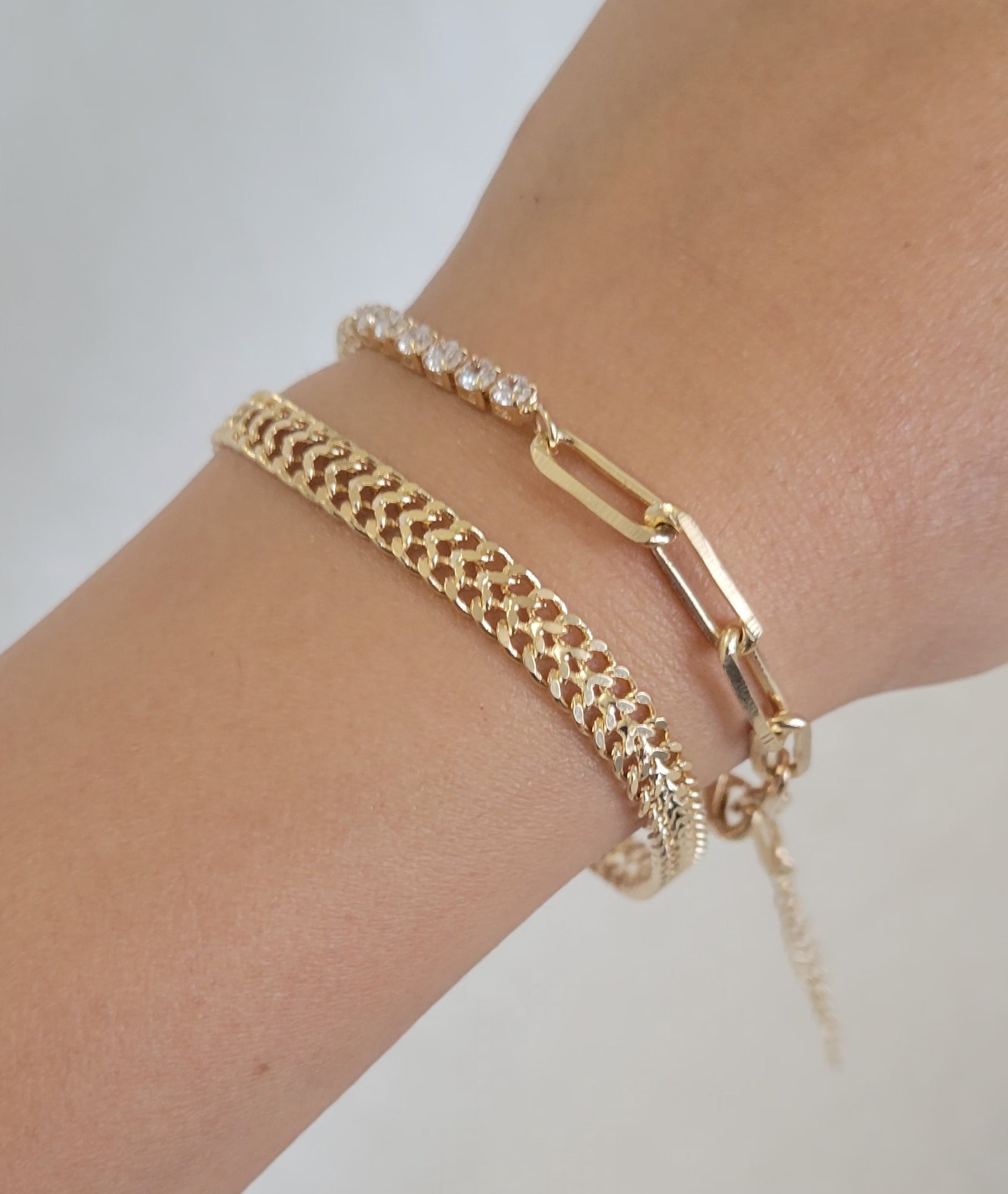 Arie Double Cuban Link Bracelet