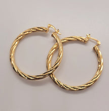 Load image into Gallery viewer, Elise Twisted Hoops
