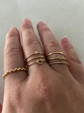 Load image into Gallery viewer, Ruby Heart Knot Stacking Ring
