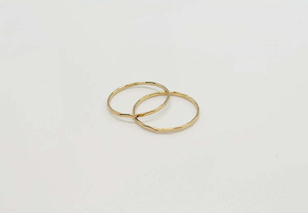 Mikka Hammered Stacking Ring