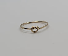 Load image into Gallery viewer, Ruby Heart Knot Stacking Ring

