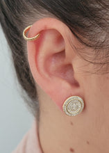 Load image into Gallery viewer, Shae Stone Coin Studs
